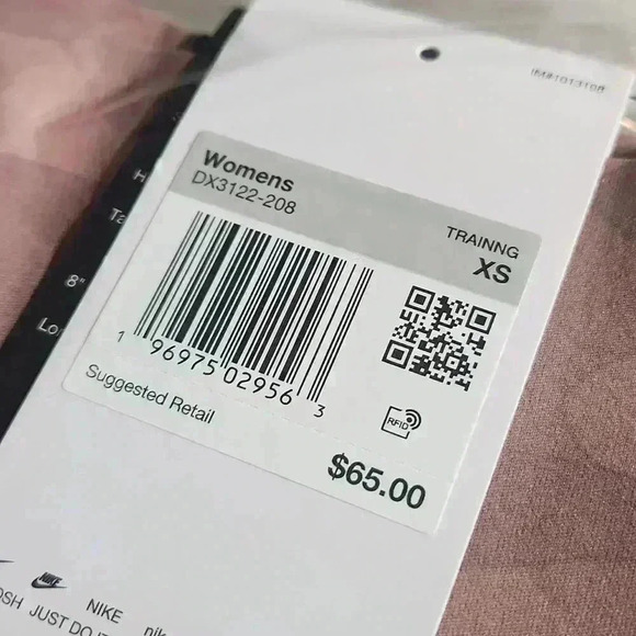 NIKE DRI-FIT Mauve camo infinasmooth medium supporting high rise 8 "length - Picture 15 of 16